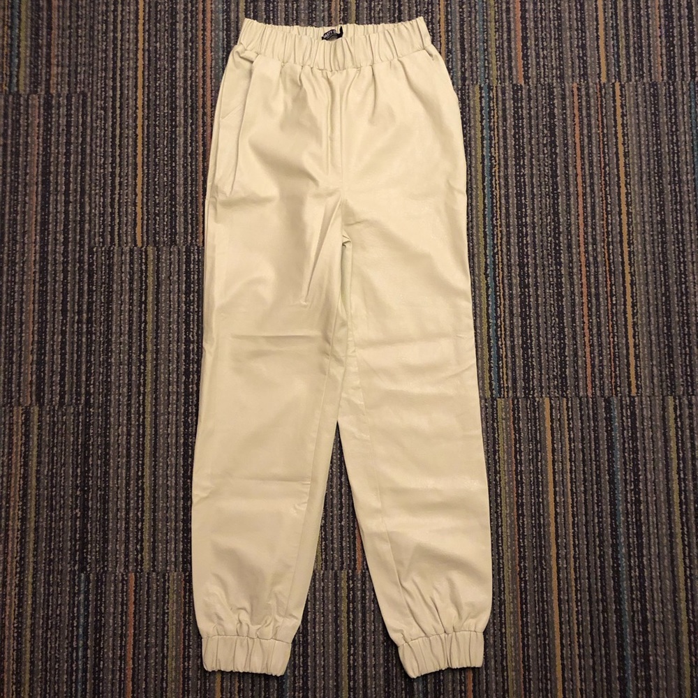Nasty Gal Faux Leather "Been Better" Jogger Pants